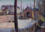 Paul Signac Railway junction near Bois-Colombes oil painting